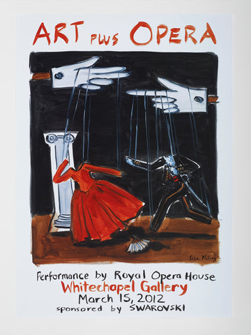Art Plus Opera: Lisa Milroy event poster (2012)