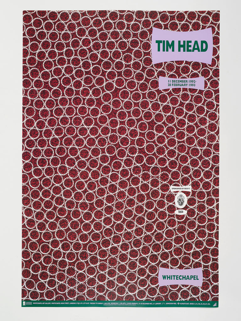 Tim Head Unity Tim Head exhibition poster (1992) – Whitechapel Gallery