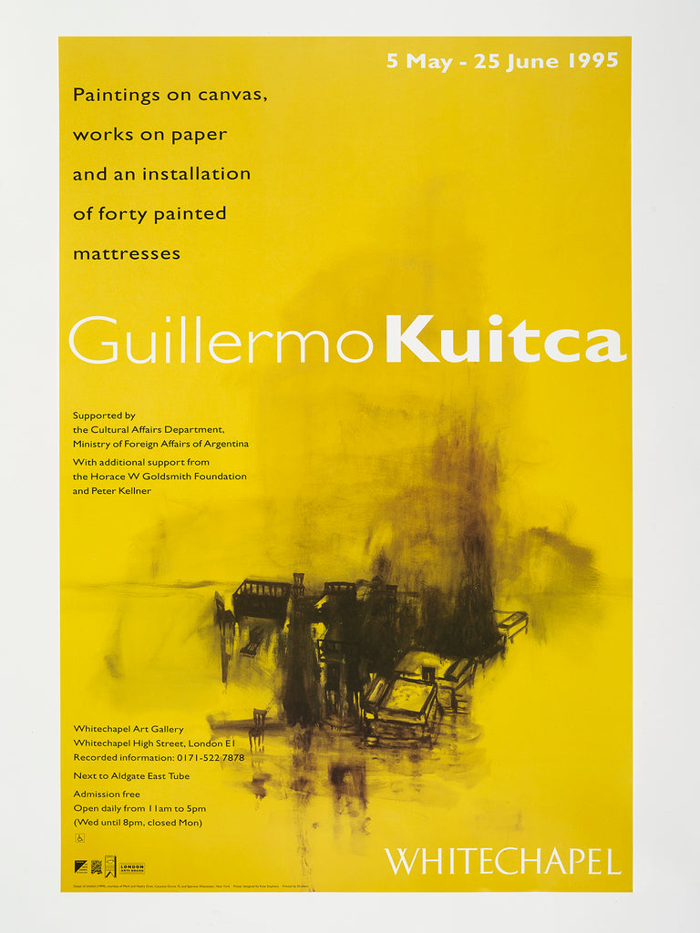 Guillermo Kuitca exhibition poster (1995)