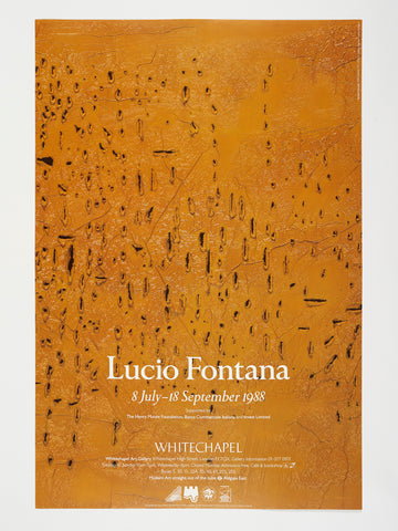 Lucio Fontana exhibition poster (1988)