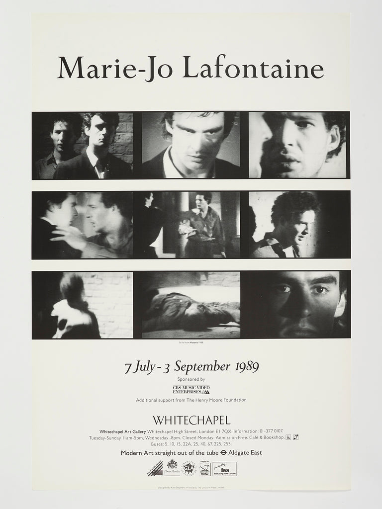 Marie-Jo Lafontaine exhibition poster (1989)