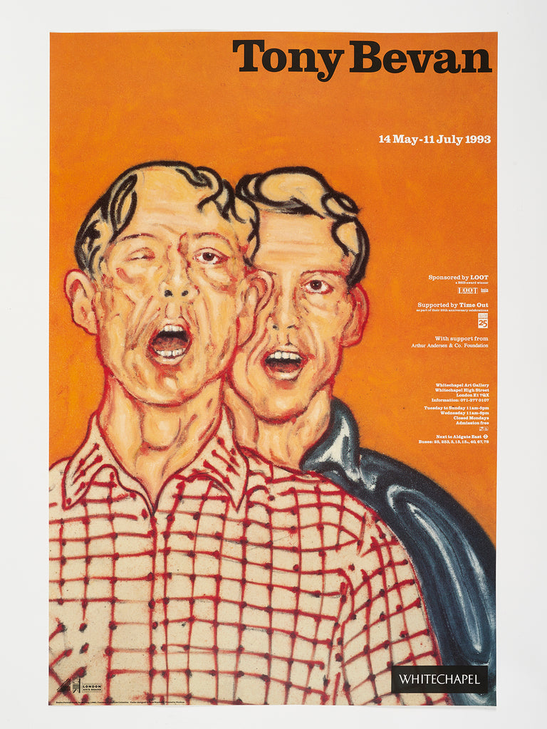 Tony Bevan exhibition poster (1993)