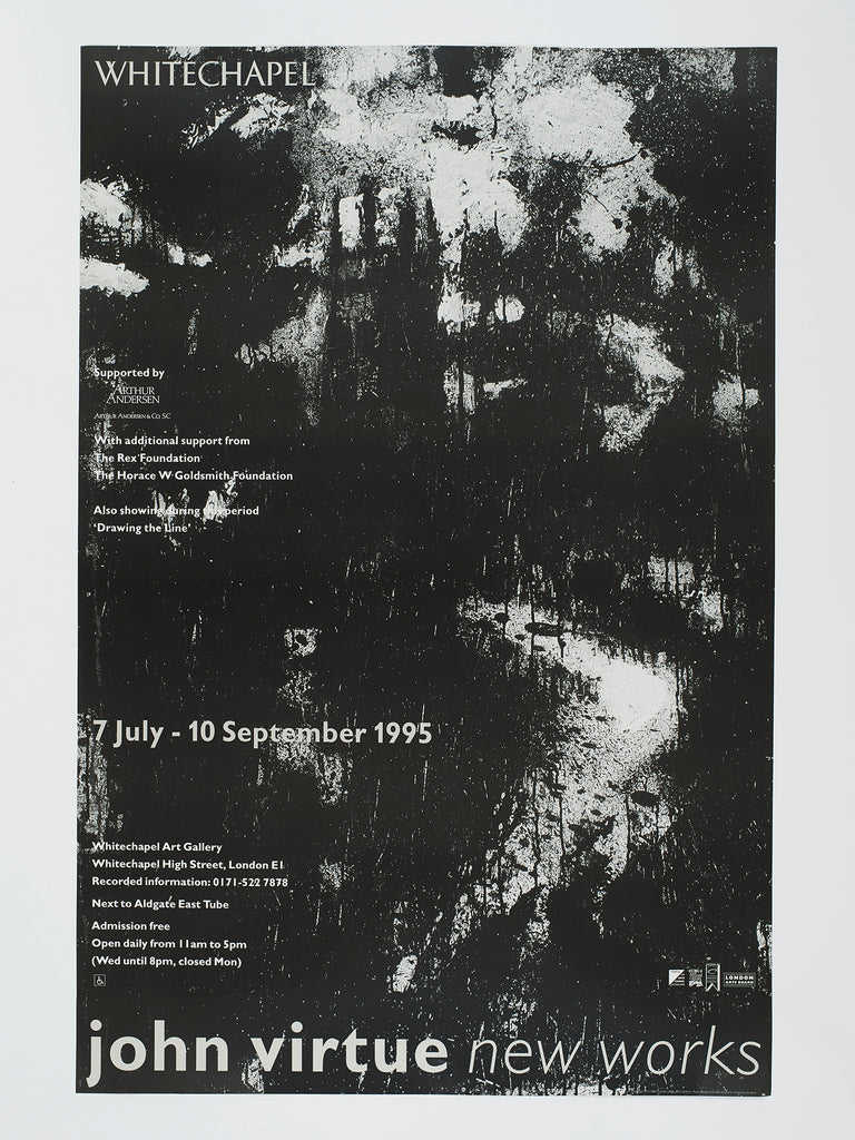 John Virtue exhibition poster (1995)