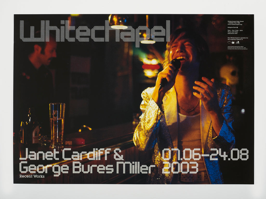 Janet Cardiff & George Bures Miller exhibition poster (2003)
