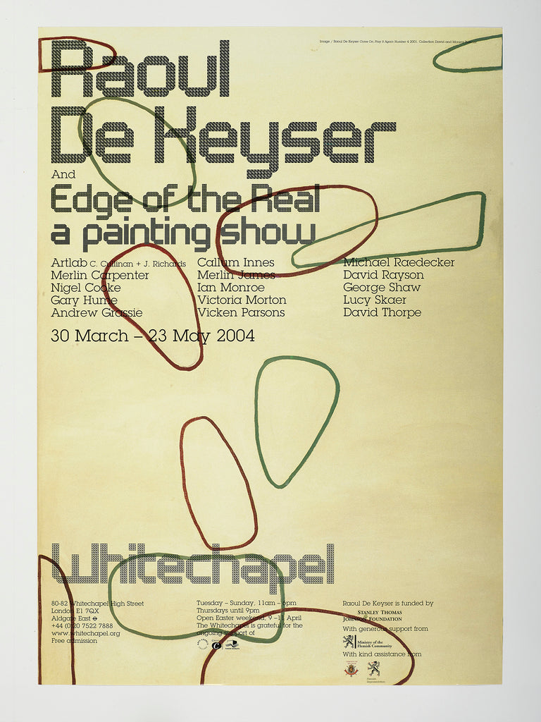 Raoul De Keyser and Edge of the Real exhibition poster (2004)