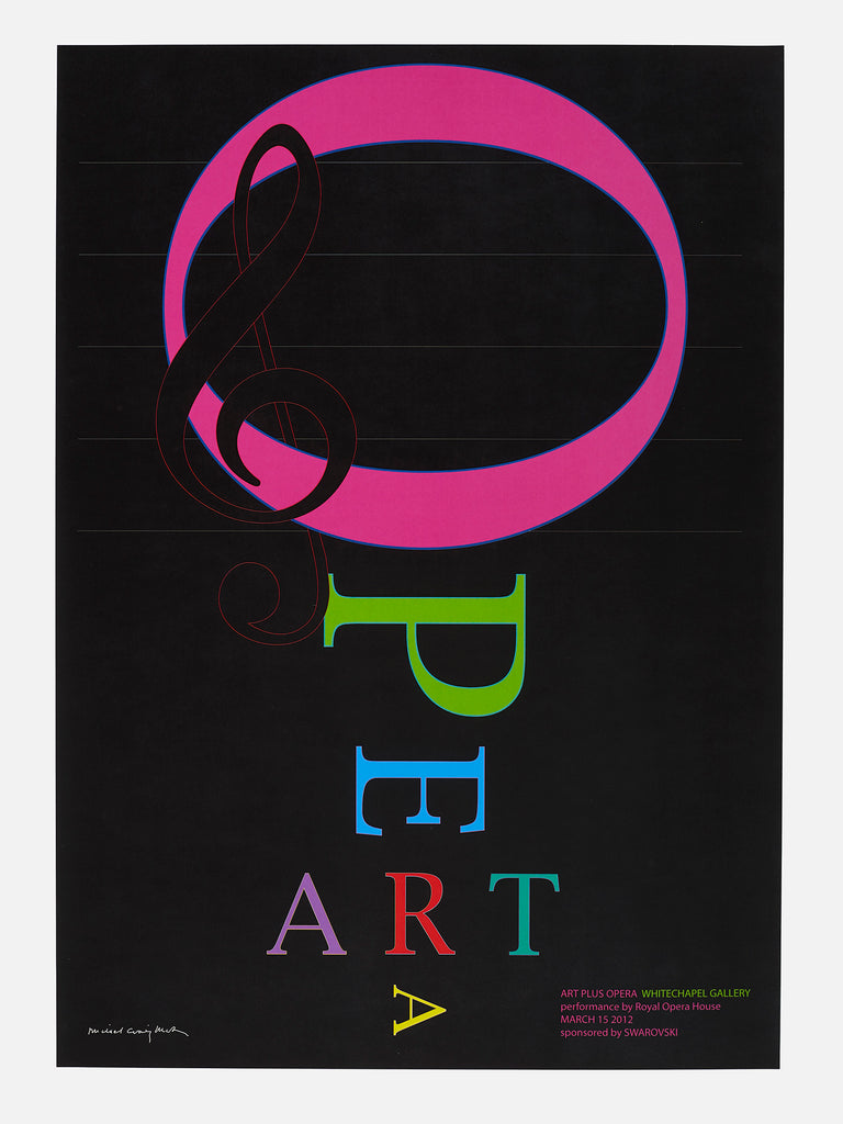 Art Plus Opera: Michael Craig-Martin event poster (2012)