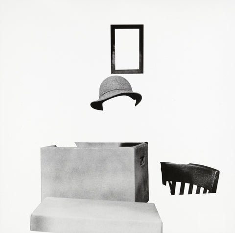 John Baldessari | Box, Hat, Frame and Chair (2011)